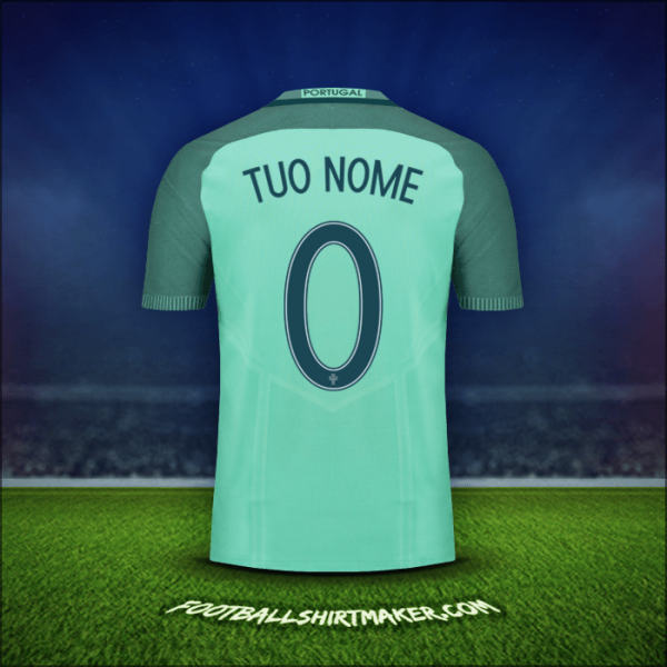 Maglia Portogallo 2016 Seconda -  tuo nome - 0