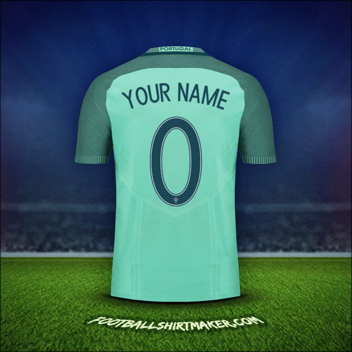Jersey Portugal 2016 Away -  your name - 0
