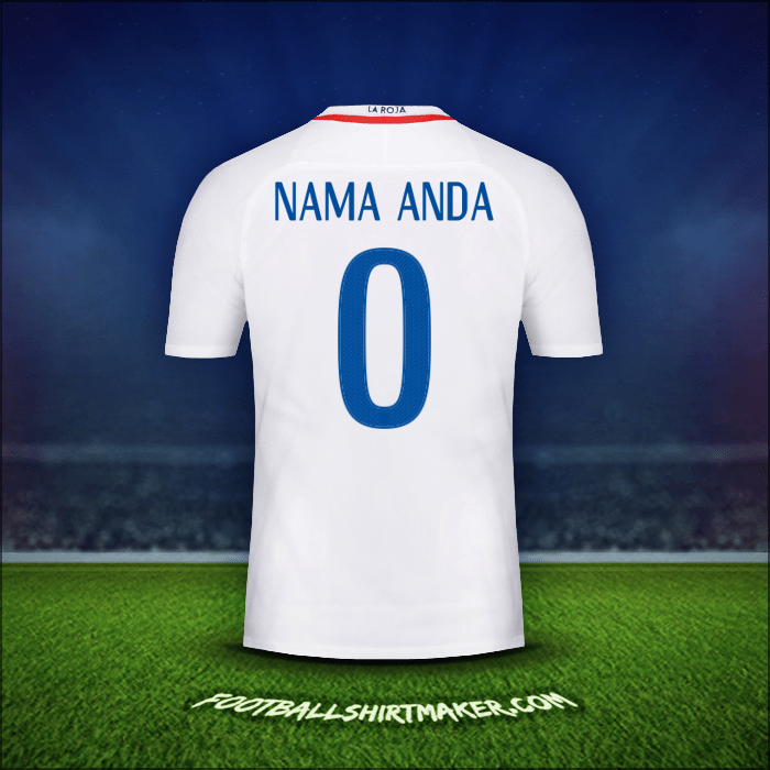Jersey Cile 2016 Alternatif -  nama anda - 0