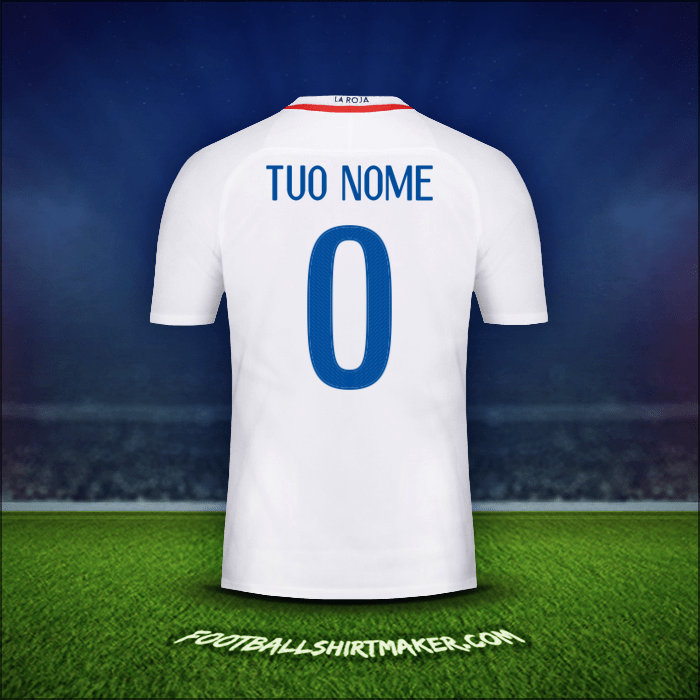 Maglia Cile 2016 Seconda -  tuo nome - 0