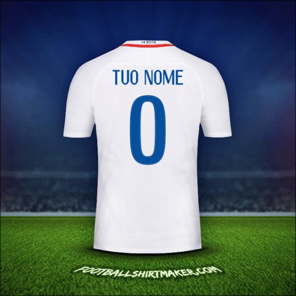 Maglia Cile 2016 Seconda -  tuo nome - 0