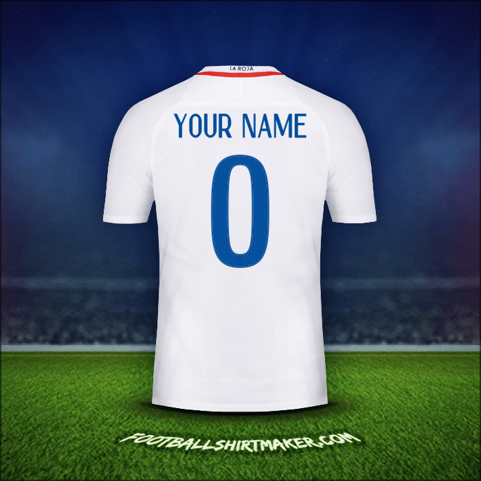 Shirt Chile 2016 Away -  your name - 0