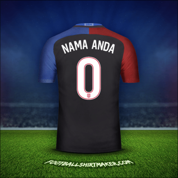 Jersey Amerika Serikat 2016/17 Alternatif -  nama anda - 0