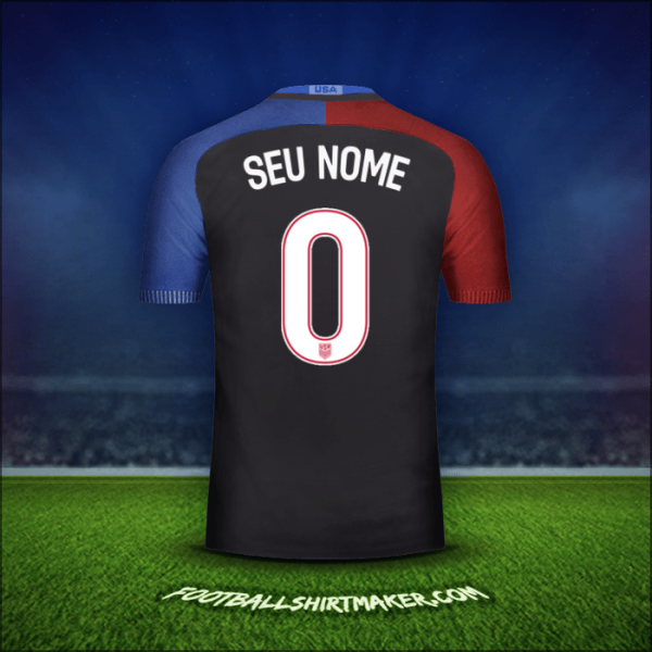 Camisa Estados Unidos 2016/17 Alternativa -  seu nome - 0