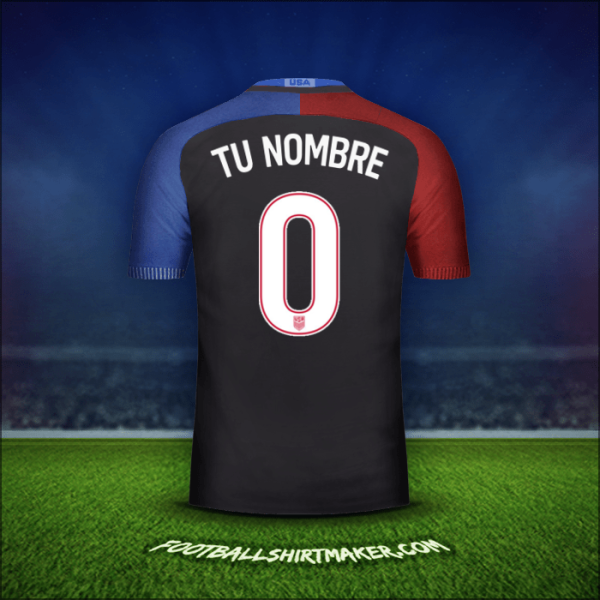 Jersey Estados Unidos 2016/17 Visita -  tu nombre - 0