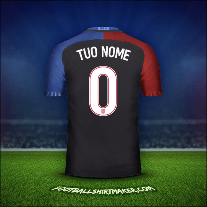 Maglia Stati Uniti 2016/17 Seconda -  tuo nome - 0