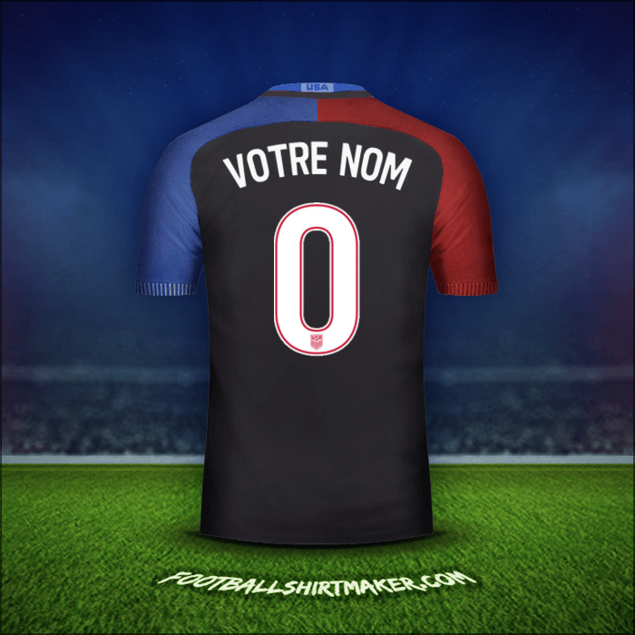 Maillot États-Unis 2016/17 Extérieur -  votre nom - 0