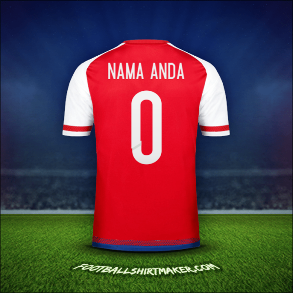 Jersey Paraguay 2015/17 -  nama anda - 0
