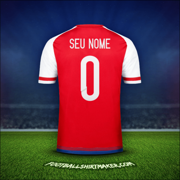 Camisa Paraguai 2015/17 -  seu nome - 0