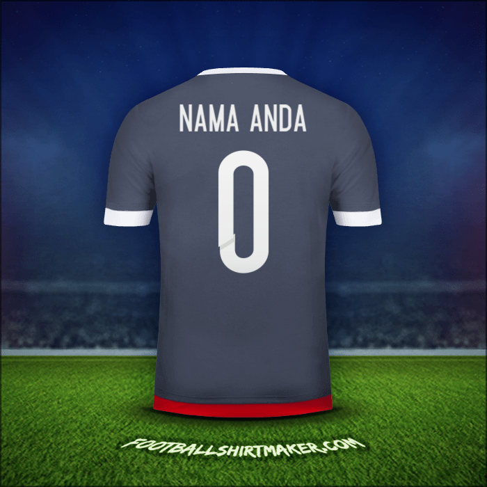 Jersey Paraguay 2015/18 Alternatif -  nama anda - 0