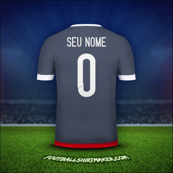 Camisa Paraguai 2015/18 Alternativa -  seu nome - 0