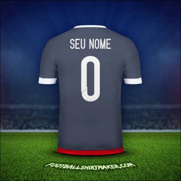 Camisa Paraguai 2015/18 Alternativa -  seu nome - 0