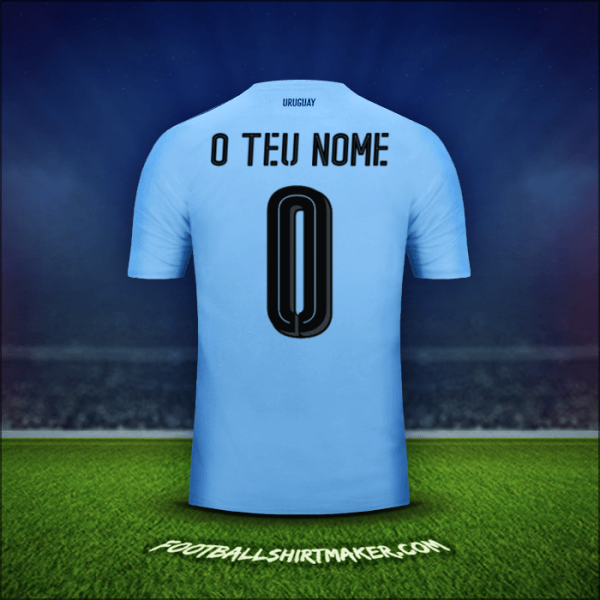Camisola Uruguai 2016 -  o teu nome - 0