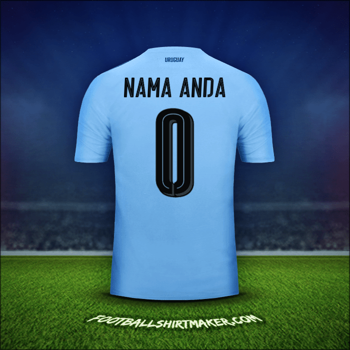 Jersey Uruguay 2016 -  nama anda - 0