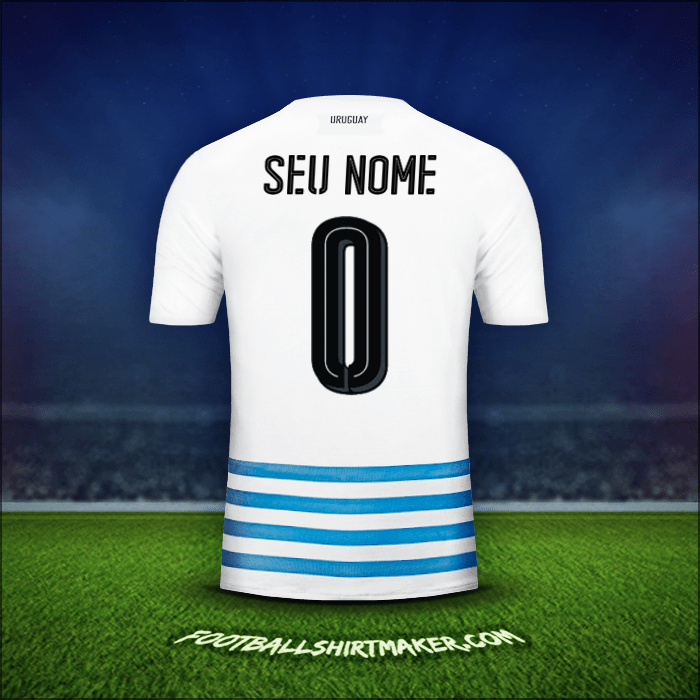 Camisa Uruguai 2016 Alternativa -  seu nome - 0