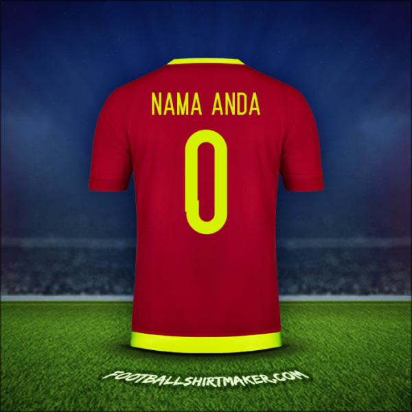 Jersey Venezuela 2015/17 -  nama anda - 0