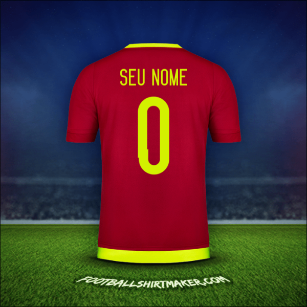 Camisa Venezuela 2015/17 -  seu nome - 0