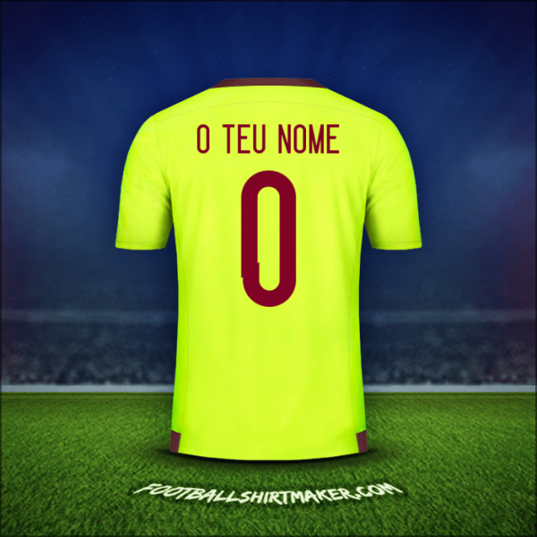 Camisola Venezuela 2015/17 Alternativa -  o teu nome - 0