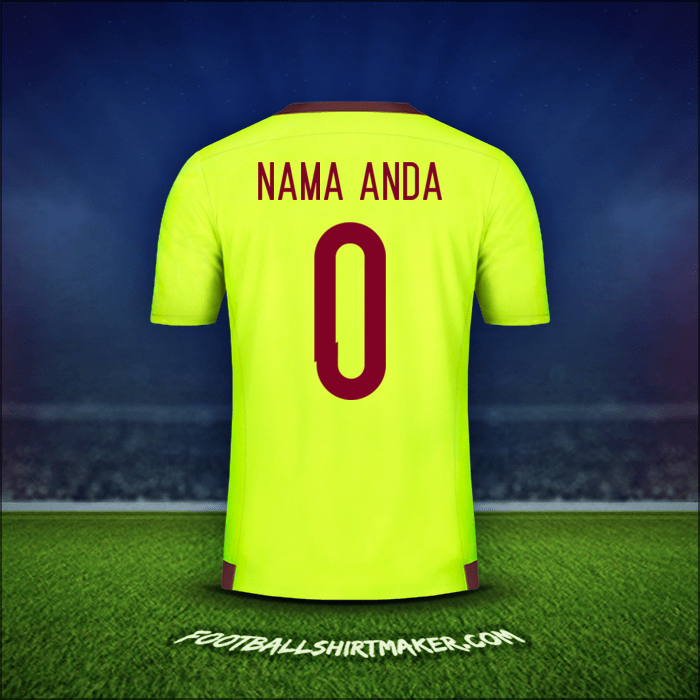 Jersey Venezuela 2015/17 Alternatif -  nama anda - 0