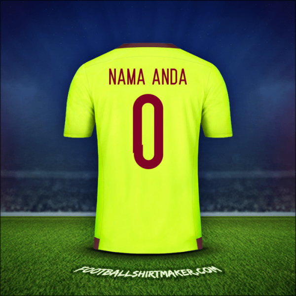 Jersey Venezuela 2015/17 Alternatif -  nama anda - 0