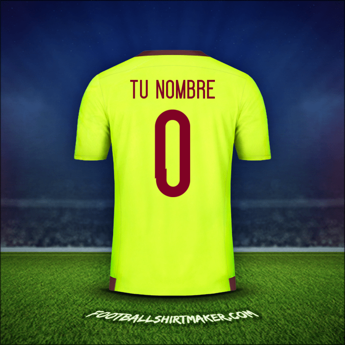 Jersey Venezuela 2015/17 Visita -  tu nombre - 0