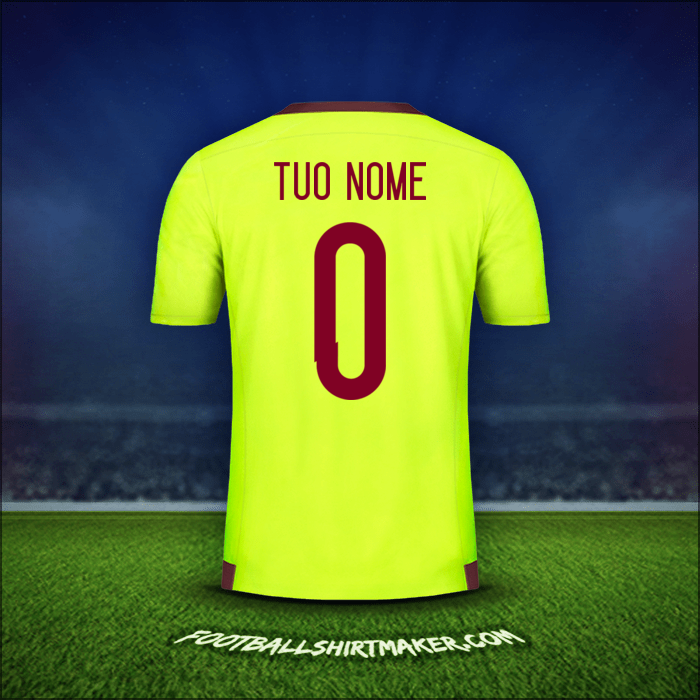 Maglia Venezuela 2015/17 Seconda -  tuo nome - 0