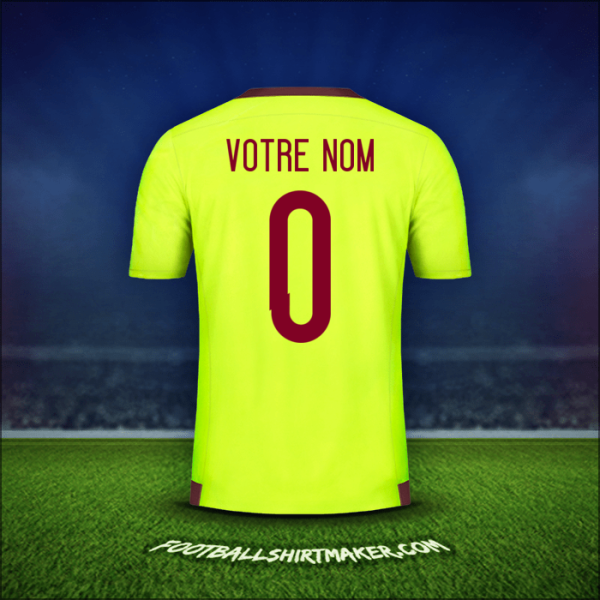 Maillot Venezuela 2015/17 Extérieur -  votre nom - 0
