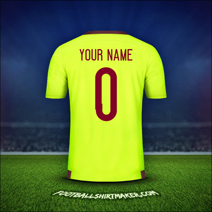 Shirt Venezuela 2015/17 Away -  your name - 0