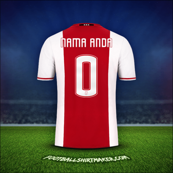 Jersey AFC Ajax 2016/17 -  nama anda - 0