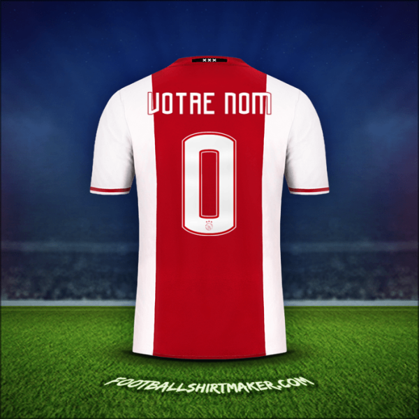 Maillot AFC Ajax 2016/17 -  votre nom - 0