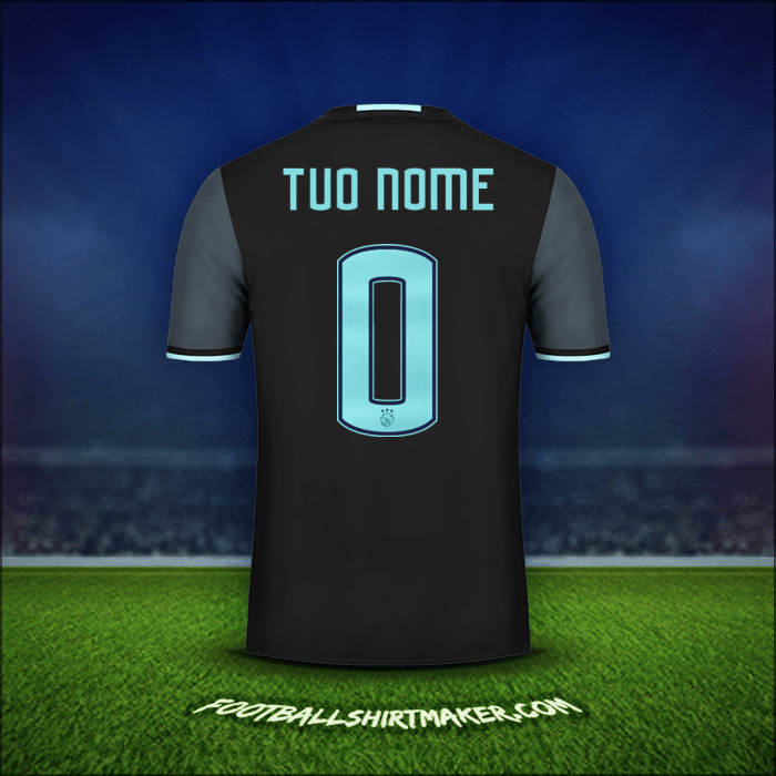 Maglia AFC Ajax 2016/17 Seconda -  tuo nome - 0