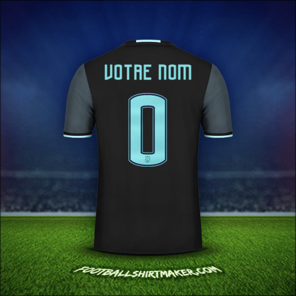 Maillot AFC Ajax 2016/17 Extérieur -  votre nom - 0