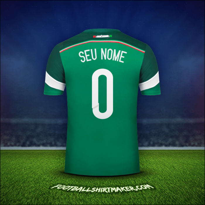 Camisa México 2014 -  seu nome - 0