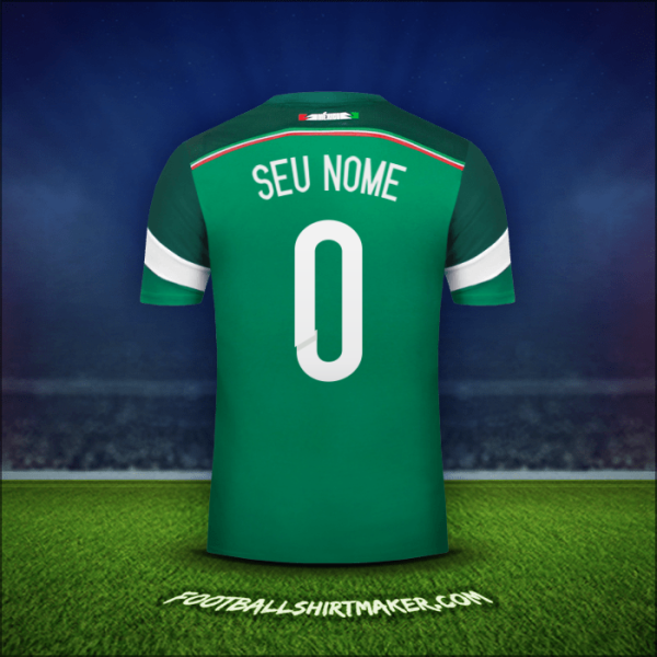 Camisa México 2014 -  seu nome - 0