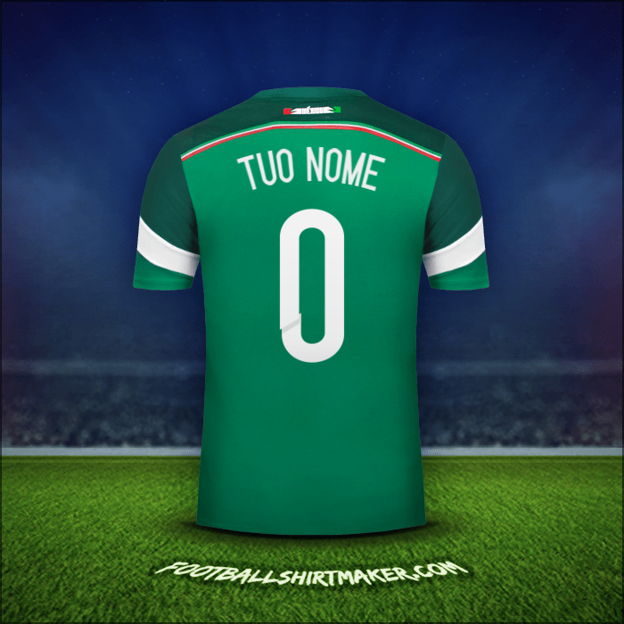 Maglia Messico 2014 -  tuo nome - 0