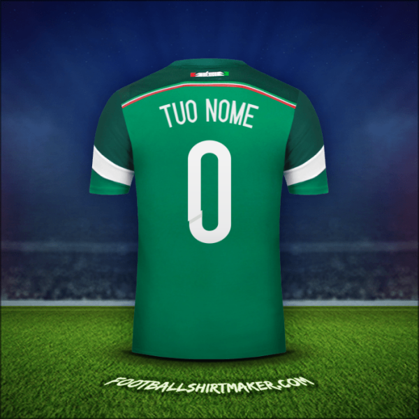 Maglia Messico 2014 -  tuo nome - 0