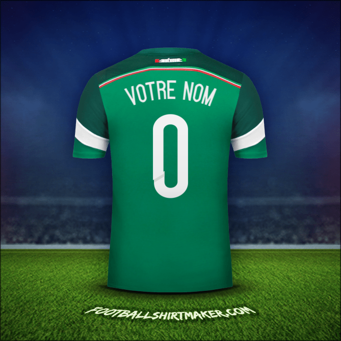 Maillot Mexique 2014 -  votre nom - 0