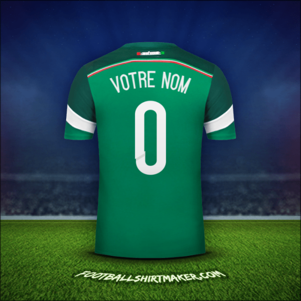 Maillot Mexique 2014 -  votre nom - 0