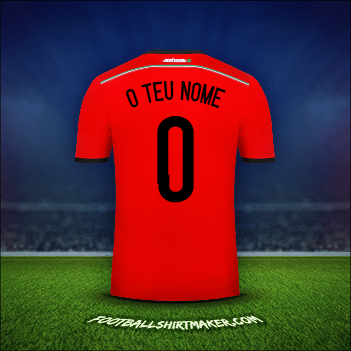 Camisola México 2014 Alternativa -  o teu nome - 0