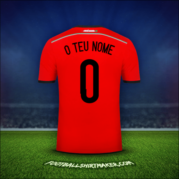 Camisola México 2014 Alternativa -  o teu nome - 0
