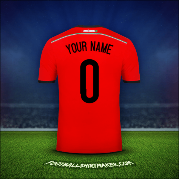 Shirt Mexico 2014 Away -  your name - 0
