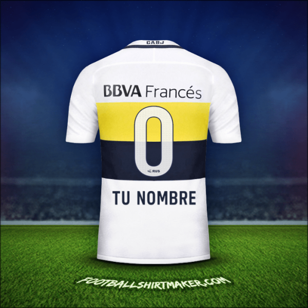 Camiseta Boca Juniors 2016/17 Visita -  tu nombre - 0