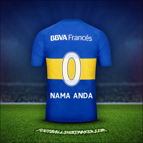 Jersey Boca Juniors 2016 -  nama anda - 0