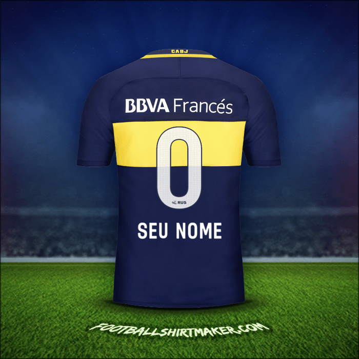 Camisa Boca Juniors 2016/17 -  seu nome - 0