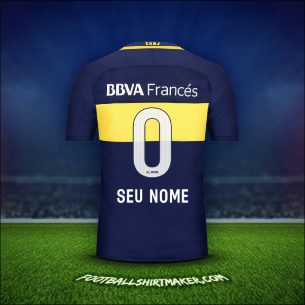 Camisa Boca Juniors 2016/17 -  seu nome - 0