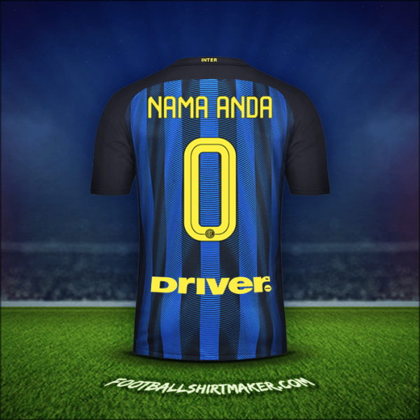 Jersey Inter 2016/17 -  nama anda - 0