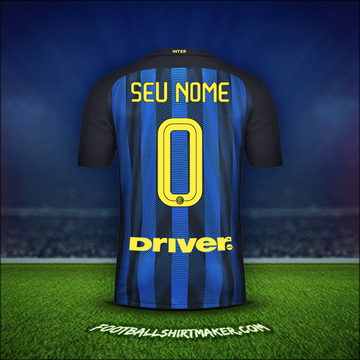 Camisa Inter 2016/17 -  seu nome - 0