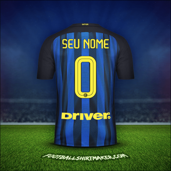 Camisa Inter 2016/17 -  seu nome - 0