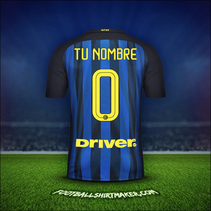 Camiseta Inter 2016/17 -  tu nombre - 0