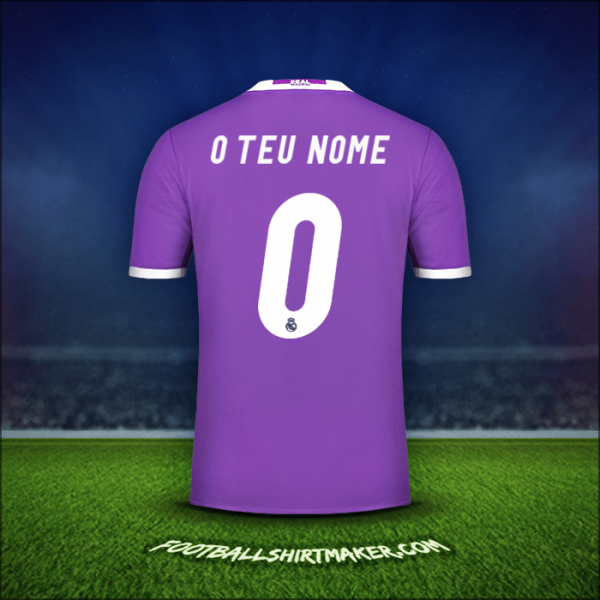 Camisola Real Madrid CF 2016/17 Alternativa -  o teu nome - 0